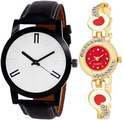 BOBO BIRD BBV14 Combo pack 2 New Designer Diamond Stunned Juliet Multicolor Dial Bracelet Couple Watch For Men & Women Analog Watch - For Men & Women