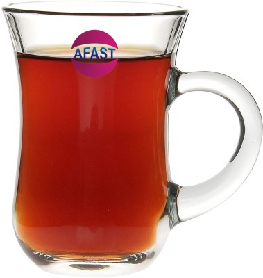 AFAST Pack of 1 Glass Transparent Glass Tea & Coffee Cup(Clear, Cup)