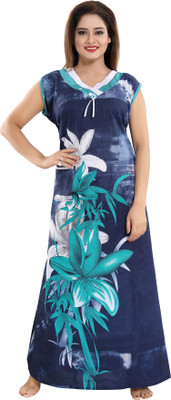 INNER BEATS Women Nighty(Multicolor)