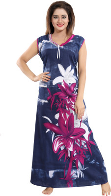 INNER BEATS Women Nighty(Multicolor)