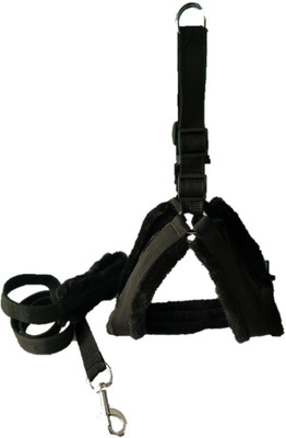 Pethub PB112FARSETBLK Dog Harness & Leash(Extra Large, Black)