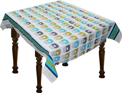 Home Colors Self Design 4 Seater Table Cover(Multicolor, Cotton)
