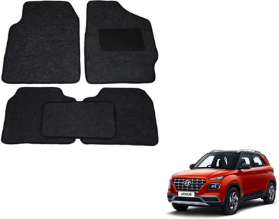Auto Hub Fabric Standard Mat For  Hyundai NA(Black)