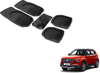 Auto Hub PVC, Plastic Standard Mat For  Hyundai NA(Black)