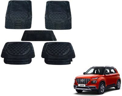 Auto Hub PVC, Plastic Standard Mat For  Hyundai NA(Black)