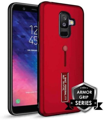 SAPCASE Back Cover for Samsung Galaxy J8(Red, Rugged Armor, Pack of: 1)