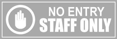 signEver NO Entry Staff Only Sign Board For Office School College Hospital lMulti-color (30 x 10 cm) Emergency Sign