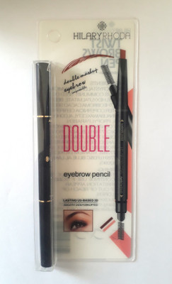 Hilary Rhoda Smooth Uninterrupted Double Eyebrow 3D Pencil and Brush(Black)