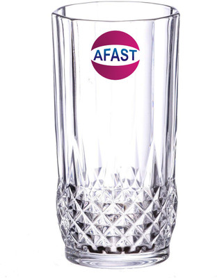 AFAST (Pack of 6) Multi Purpose Beverage Tumbler Drinking Glass Set For Home & Bar Use (Set Of 6)ft25 Glass Set Water/Juice Glass(330 ml, Glass, Clear)
