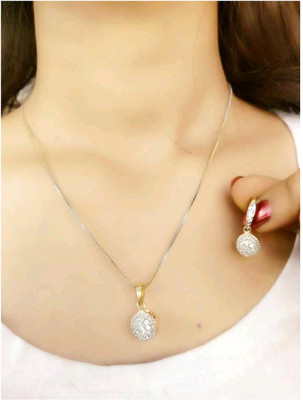 Bhagya Lakshmi Alloy Silver Jewellery Set(Pack of 1)