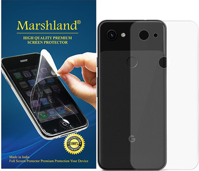 MARSHLAND Back Screen Guard for Google Pixel 3A XL, TPU Protector Flexible Anti Scratch Bubble Free, Transparent(Pack of 1)