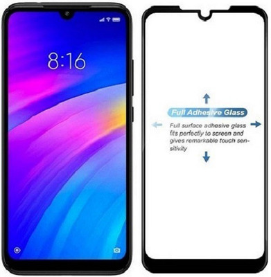 HOBBYTRONICS Edge To Edge Tempered Glass for Redmi Note 7(Pack of 1)