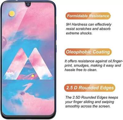 Caseline Tempered Glass Guard for SAMSUNG GALAXY M30(Pack of 1)