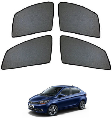 AuTO ADDiCT Side Window Sun Shade For Tata Tigor(Black)