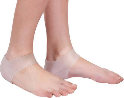 Granny Smith Silicone Gel Heel Pad Socks For Heel Swelling Pain Relief Heel Support(Brown)