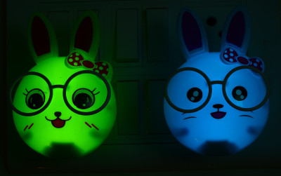 Ascension Rabbit Sensor light Night Lamp(11 cm, Multicolor)