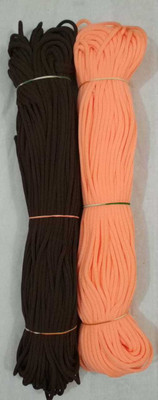 CHL MACRAME SET OF 2 COLOR soft cords BROWN AND PEACH SET