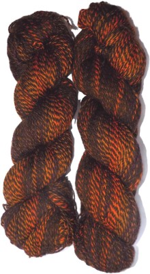 GANGA Zinea Hand Knitting Yarn (Multi Brown) (Hanks-200gms)