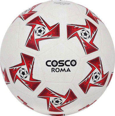 COSCO Roma Football - Size: 5(Standard, Pack of 1, Red, Black, White)
