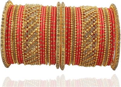 NMII Metal Zircon Bangle Set(Pack of 34)