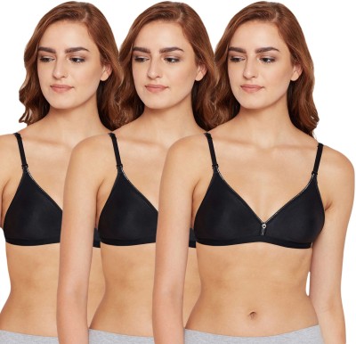 BodyCare Women T-Shirt Lightly Padded Bra(Black)