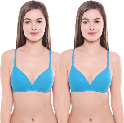BodyCare by Bodycare Creations Women Full Coverage Lightly Padded Bra(Blue)