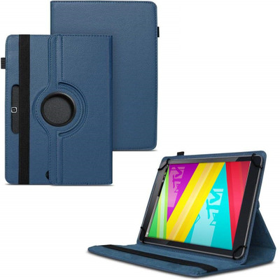 TGK Flip Cover for Swipe Mtv Slash 4X Tablet 7 inch 360 Degree Rotating Case(Blue, Cases with Holder)