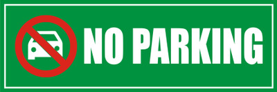 signEver No Parking Sign Board For School Hotel Office College Hospital lMulti-color (30 x 10 cm) Emergency Sign