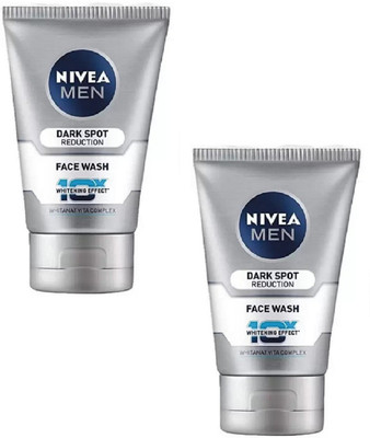 Nivea Men Men dark Spot Reduction  ( 2 Pc x 100 g) Face Wash(200 g)