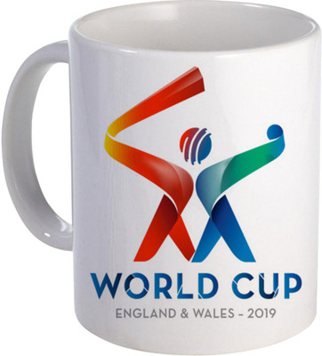 COLOR YARD best cricket word cup england & wales 2019 design on white Ceramic Coffee Mug(325 ml)
