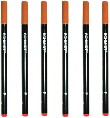 Schmidt Roller Refills Red (Set of 6 pc.) Refill(Pack of 6, Ink Color - Red)