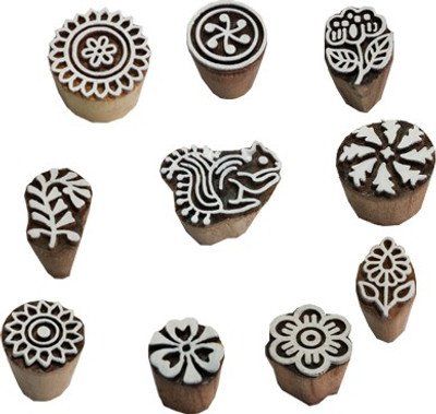 skart wooden printing block stamp166 Printing Blocks(Pack of 10)