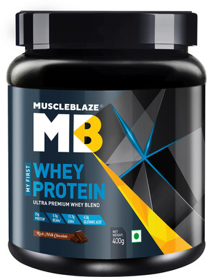 MuscleBlaze 100% Whey Protein(400 g, Rich Milk Chocolate)