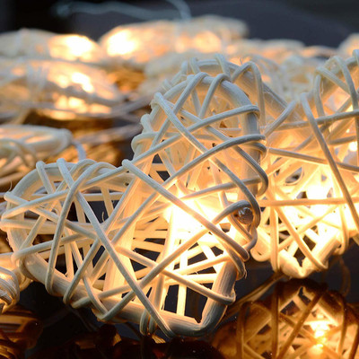 Ascension 16 LEDs 3.5 m Yellow Steady Heart Rice Lights(Pack of 1)