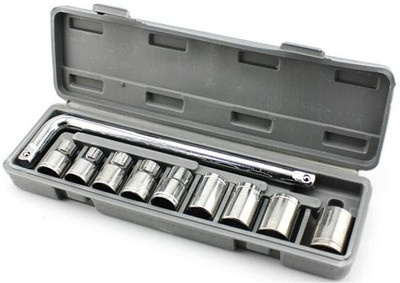 Shopzia 10 pcs 1/2 Socket Wrench Spanner Set Automobile Repair Tool Box Precision Sleeve Wrench high Quality Socket Set(Pack of 10)