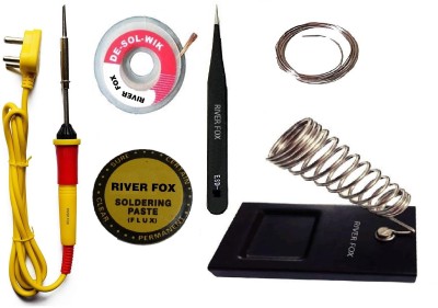 RIVER FOX 25 Watt Soldering Iron Kit with Black Non Magnetic Tweezer...