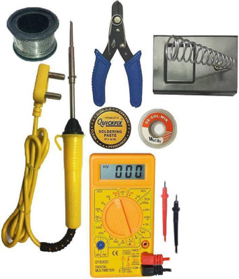 Coin Master 7 in 1 Multi meter and soldering Iron Kit 25 W Simple(Flat Tip)