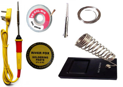 RIVER FOX 25 Watt Soldering Iron Kit with Iron Bit 25 W Simple(Pointed Tip)