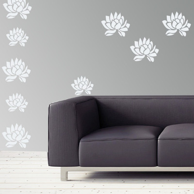 Arhat FLORAL E-305 GLOSSY PVC Stencil(Pack of 1, DESIGNER MOTIFF)