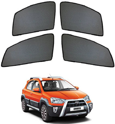 KOZDIKO Side Window Sun Shade For Toyota Etios Cross(Black)