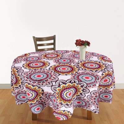 Arohi Floral, Printed 6 Seater Table Cover(Multicolor, Cotton)