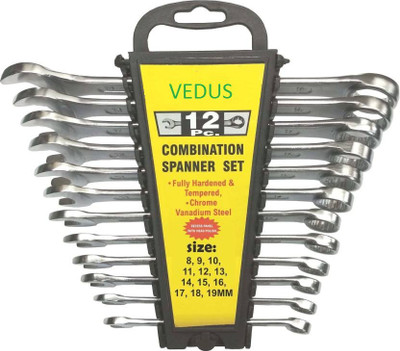 Vedus Double Sided Combination High Quality Material Double Sided Combination Wrench Set Double Sided Rachet Wrench Set 12pcs Double Sided Combination Wrench(Pack of 1)