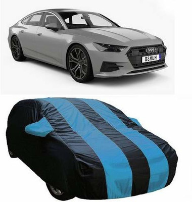 HOLME'S Car Cover For Audi A4 (With Mirror Pockets)(Blue)