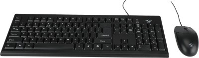 Flipkart SmartBuy Wired Keyboard & Mouse Combo  (Black)