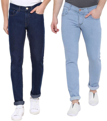IndiRocks Slim Men Multicolor Jeans(Pack of 2)