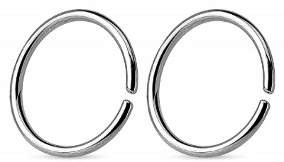 Via Mazzini Stainless Steel Nose Ring Set(Pack of 2)