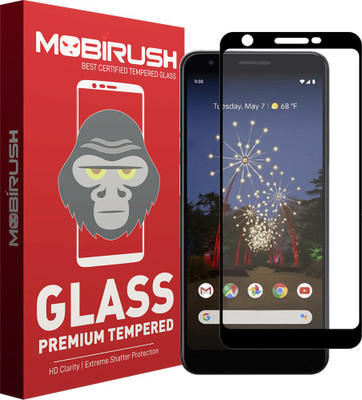 MOBIRUSH Edge To Edge Tempered Glass for Google Pixel 3A XL(Pack of 1)