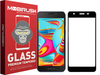 MOBIRUSH Edge To Edge Tempered Glass for Samsung Galaxy A2 Core(Pack of 1)