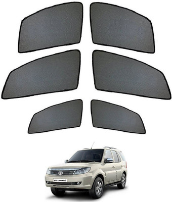 AuTO ADDiCT Side Window Sun Shade For Tata Safari Storme(Black)