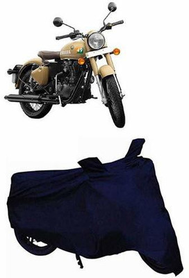 MG Hub Two Wheeler Cover for Royal Enfield(Bullet 500, Blue)